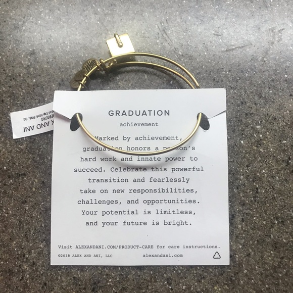 🎓Alex and Ani Graduation Cap Bracelet “Gold” - Picture 3 of 5